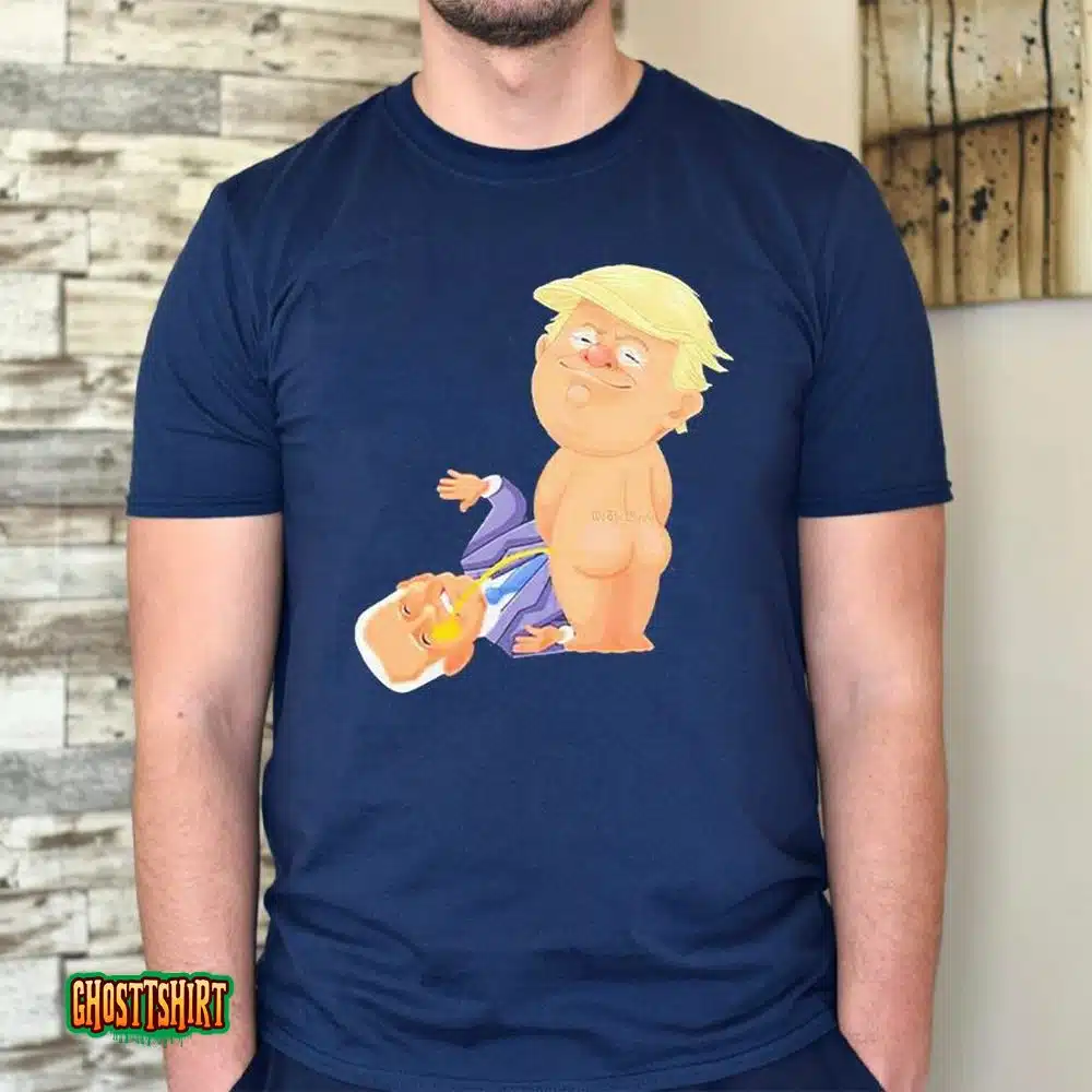 Trump Piss On Biden Fuck Joe Biden Unisex T-Shirt