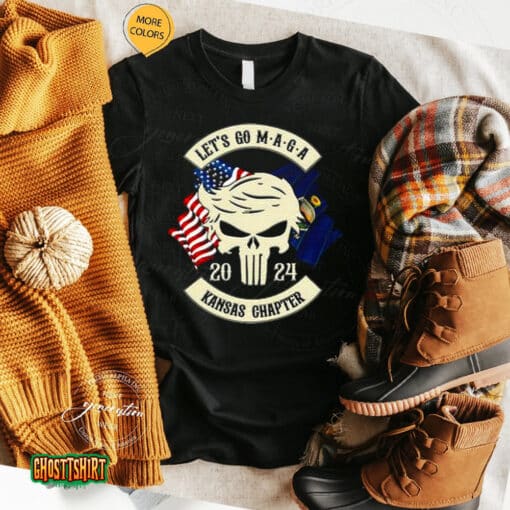 Trump Skull Let’s Go Maga 2023 Kansas Chapter Unisex T-Shirt