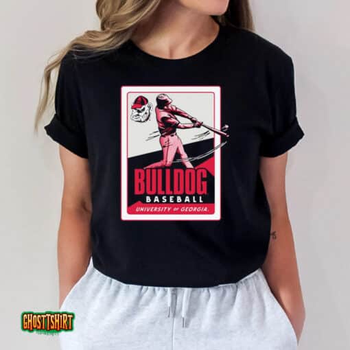 University Of Georgia Baseball Card Pocket Unisex T-Shirt