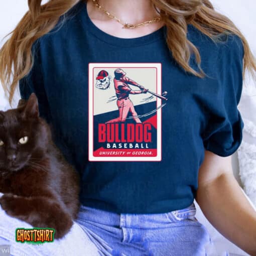 University Of Georgia Baseball Card Pocket Unisex T-Shirt