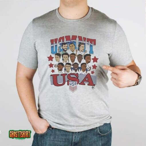 Usmnt Character Usa Men’s Soccer Unisex T-Shirt