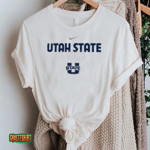 Utah State Aggies Nike On Court Bench Unisex T-Shirt