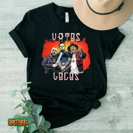 Vatos Locos Halloween Horror Jason Freddy Krueger Michael Myers Unisex T-Shirt