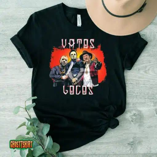 Vatos Locos Halloween Horror Jason Freddy Krueger Michael Myers Unisex T-Shirt