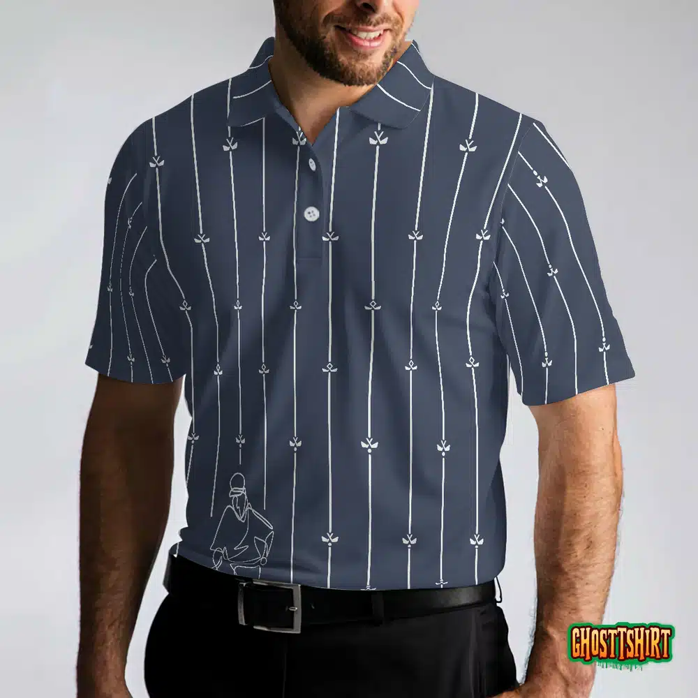 Vertical Stripe Golf Club Polo Shirt