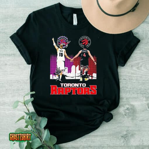 Vince Carter And Scottie Barnes Toronto Raptors Skyline Signatures Unisex T-Shirt