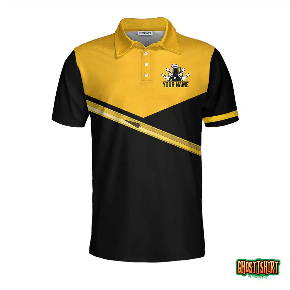 Weekend Forecast Bowling With A High Chance Of Drink Custom Polo Shirt