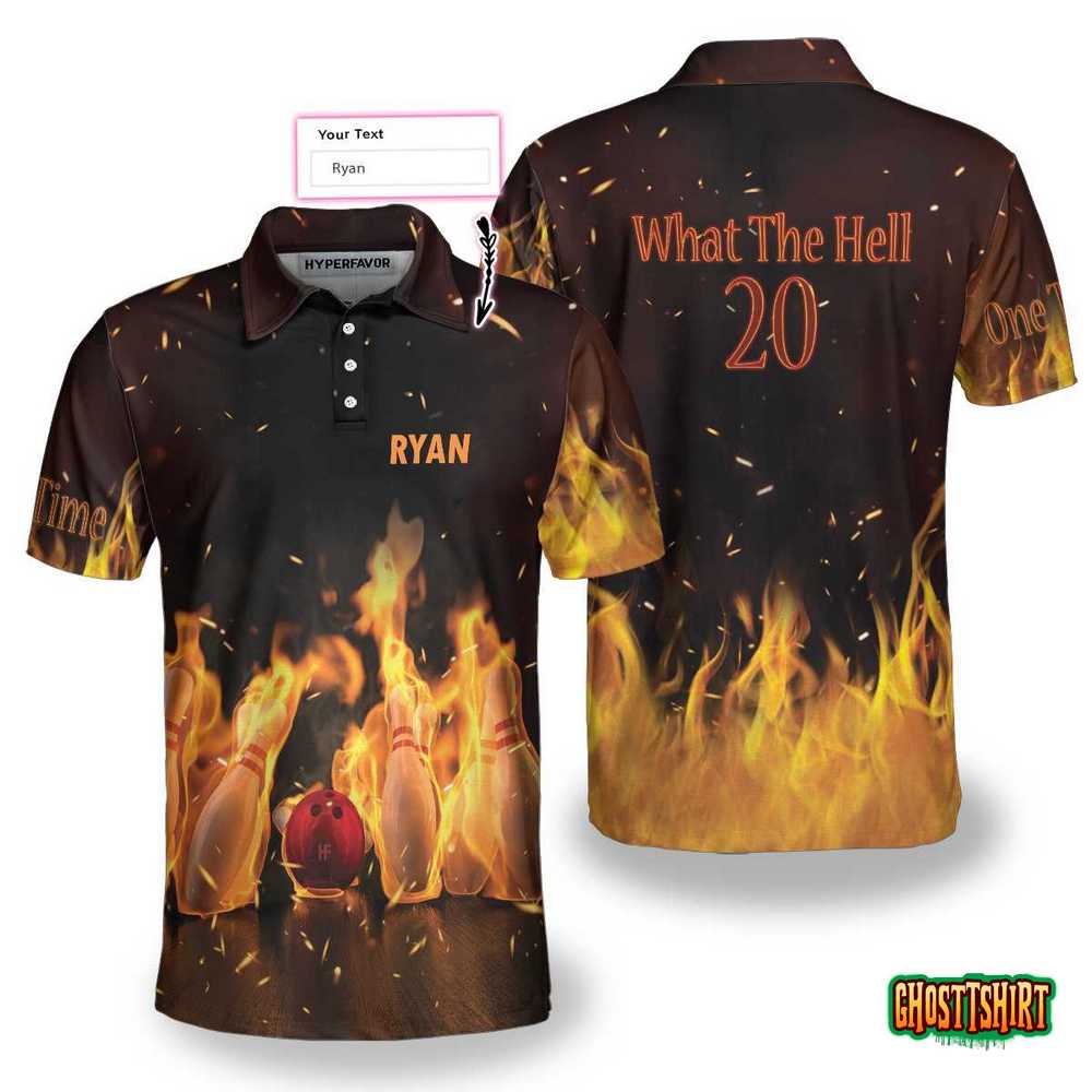 What The Hell 20 Bowling Custom Polo Shirt