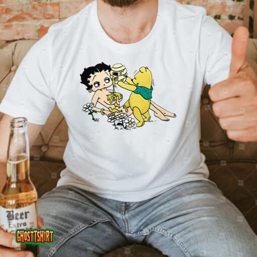 Winnie The Pooh Pouring Honey On Betty Unisex T-Shirt