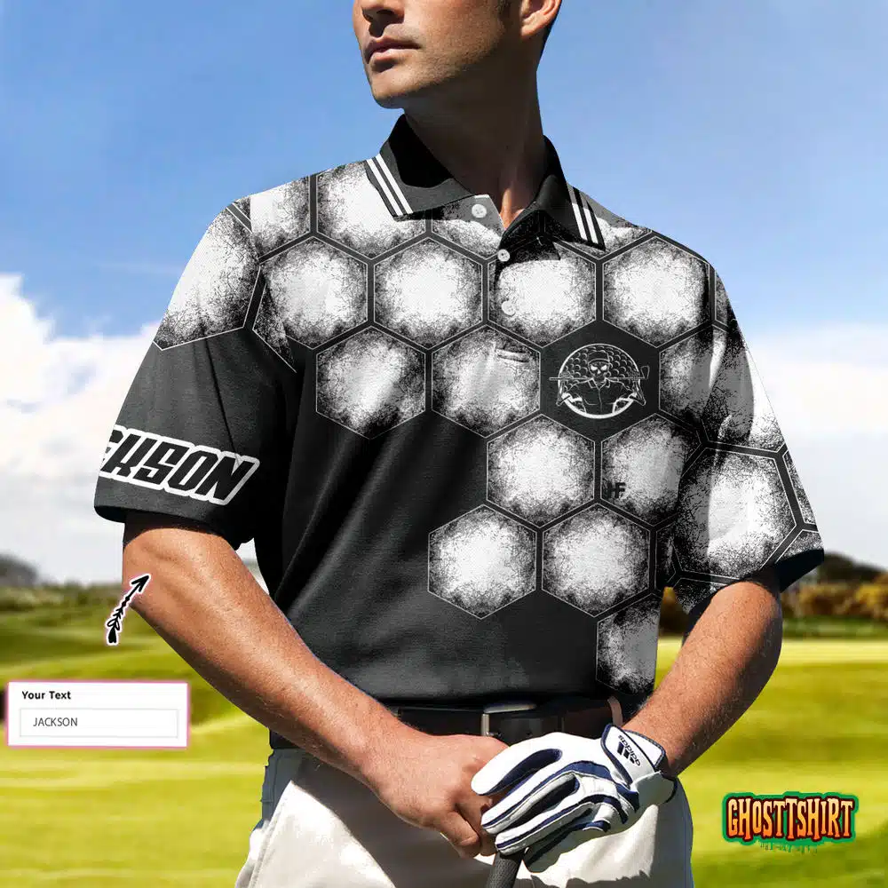 Your Hole Is My Goal Golf Ball Custom Polo Shirt