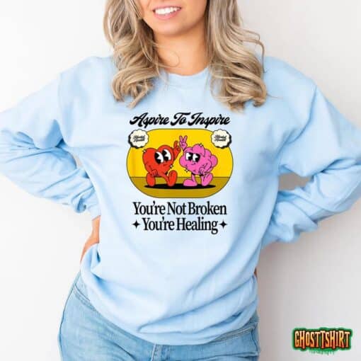 Aspire To Inspire (Mental Health) (Mind & Heart) T-Shirt