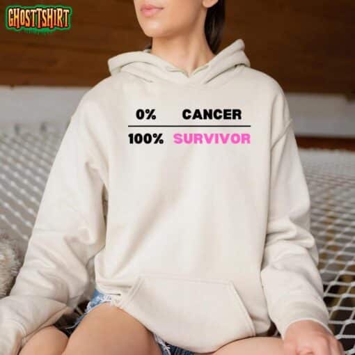Breast Cancer Survivor Percentage for Awareness and Support T-Shirt