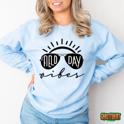 Field Day Vibes Funny Shirt For Teacher Kids Field Day T-Shirt