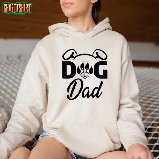 Funny Dog Best Dog Dad Ever Funny Dog Fathers Day T-Shirt