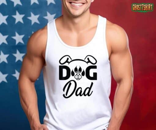 Funny Dog Best Dog Dad Ever Funny Dog Fathers Day T-Shirt