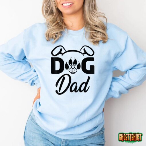 Funny Dog Best Dog Dad Ever Funny Dog Fathers Day T-Shirt