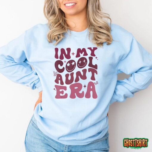 Groovy Retro In My Cool Aunt Era Shirt Cool Gifts For Auntie T-Shirt