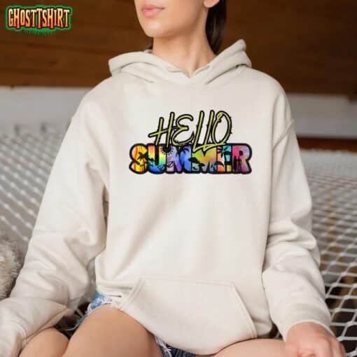 Hello Summer Hawaii Beach Summer Vacation Family Tie Dye T-Shirt