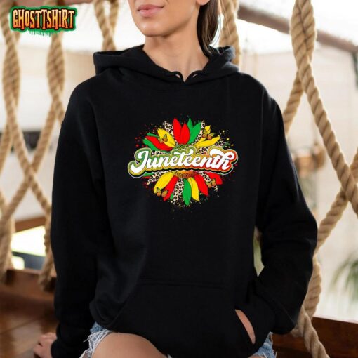 Juneteenth Sunflower Black History Pride African American T-Shirt