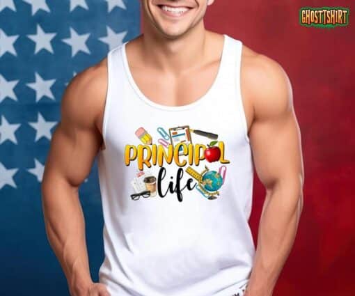 Last Day Of School Principal Life End Of Year Summer Vibes T-Shirt