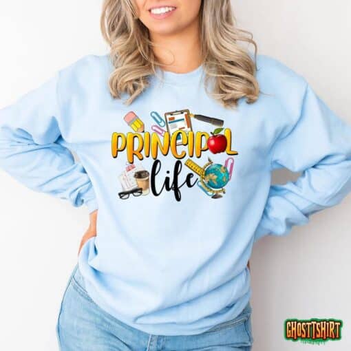 Last Day Of School Principal Life End Of Year Summer Vibes T-Shirt