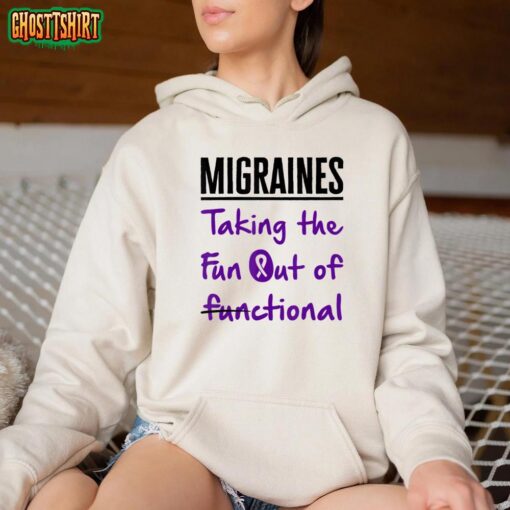 Migraine Awareness Month Fighter Hemiplegic Women Men T-Shirt