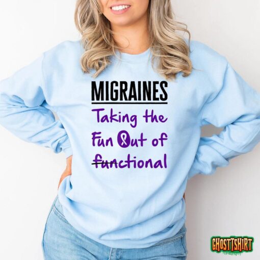 Migraine Awareness Month Fighter Hemiplegic Women Men T-Shirt