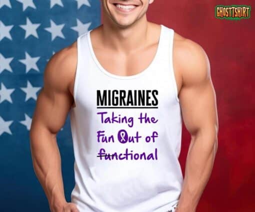 Migraine Awareness Month Fighter Hemiplegic Women Men T-Shirt