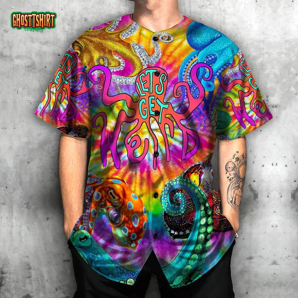 Octopus Hippie Let's Get Werd Baseball Jersey