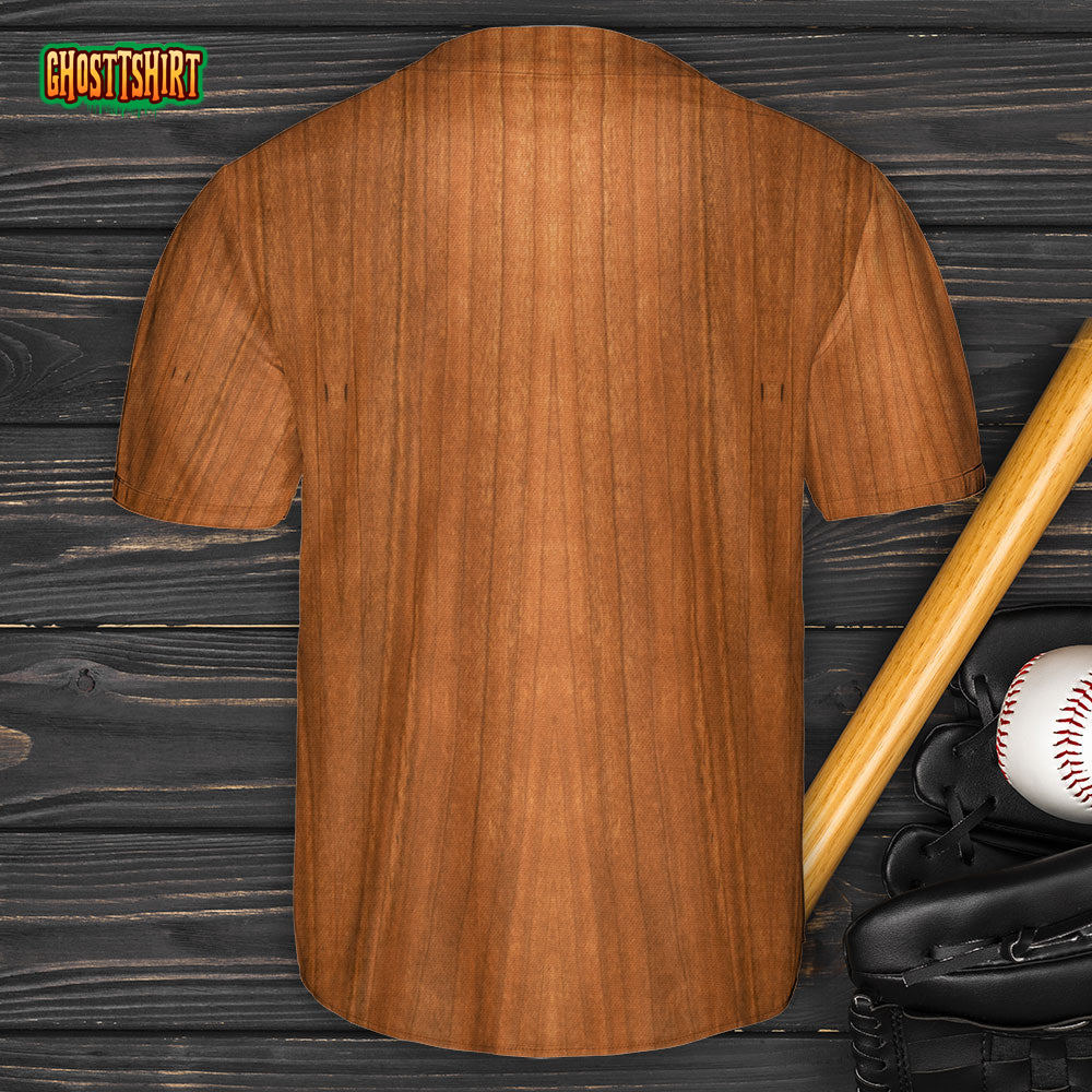 Owl Wood Art Style Baseball Jersey