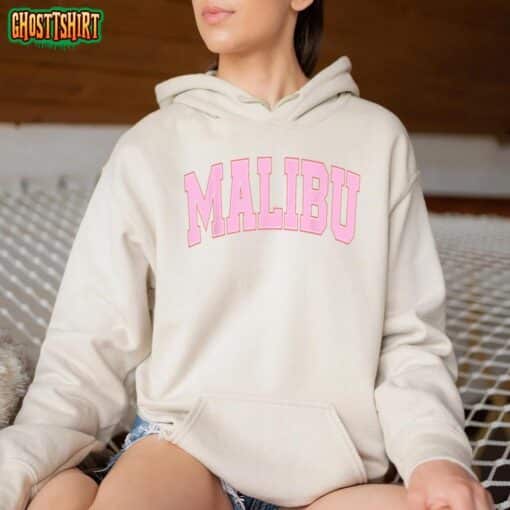 Preppy Varsity Style Pink Malibu California Trendy Costume T-Shirt