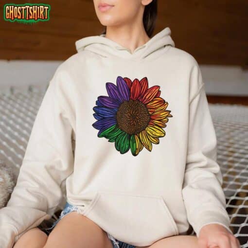 Rainbow Sunflower LGBTQ Flag Pride Month Tank Top