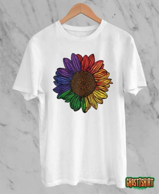 Rainbow Sunflower LGBTQ Flag Pride Month Tank Top