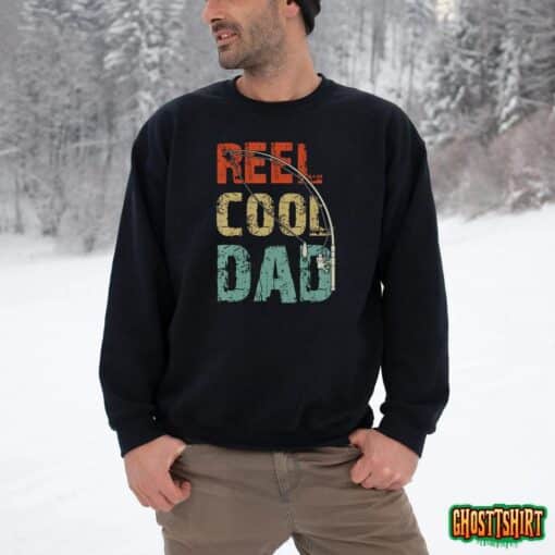 Reel Cool Dad Funny Fishing Father’s Day Fisherman Daddy T-Shirt