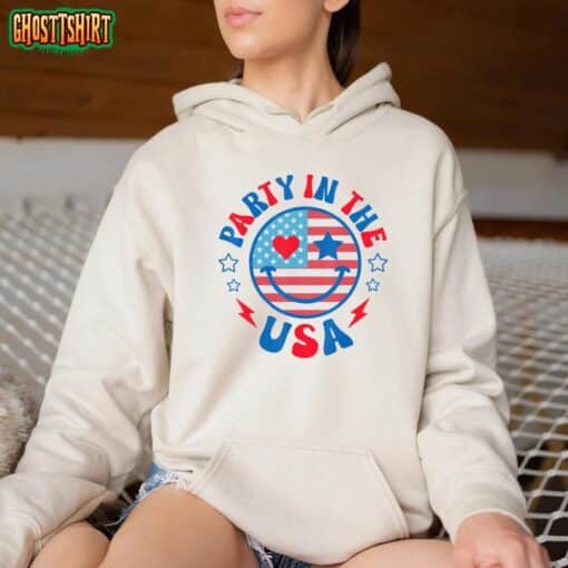 Retro Party in the Usa 4th of July America Patriotic T-Shirt
