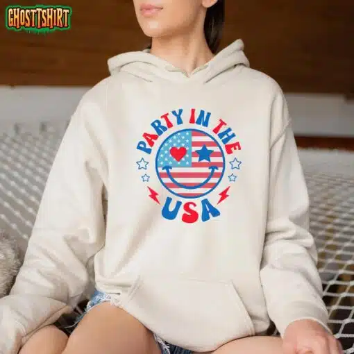 Retro Party in the Usa 4th of July America Patriotic T-Shirt