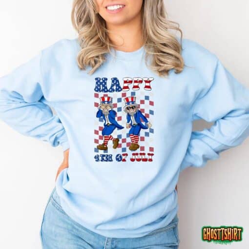 Uncle Sam Griddy Dance Funny 4th of July Independence Day T-Shirt