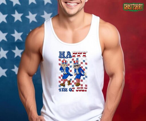 Uncle Sam Griddy Dance Funny 4th of July Independence Day T-Shirt
