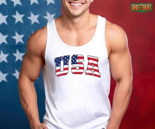 USA Patriotic American Flag For Men Women Kids Boys Girls US T-Shirt
