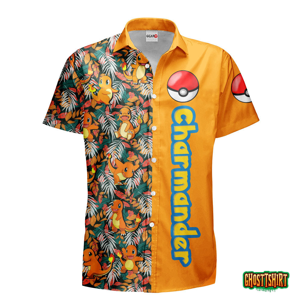 Charmander Anime Hawaiian Shirts