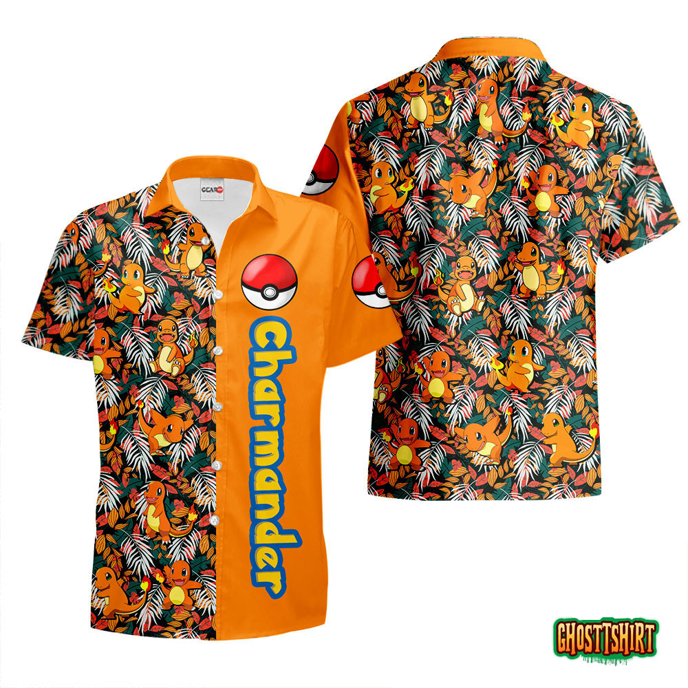 Charmander Anime Hawaiian Shirts