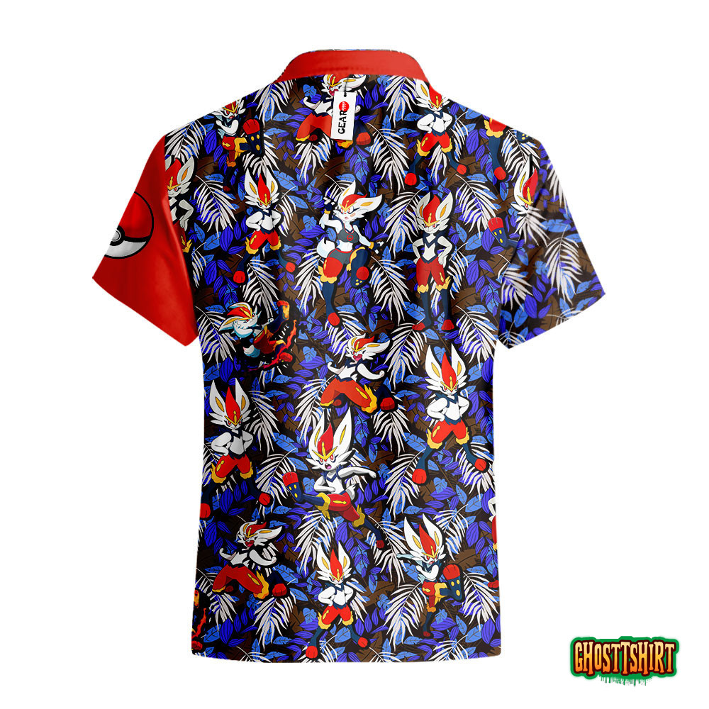 Cinderace Anime Hawaiian Shirts