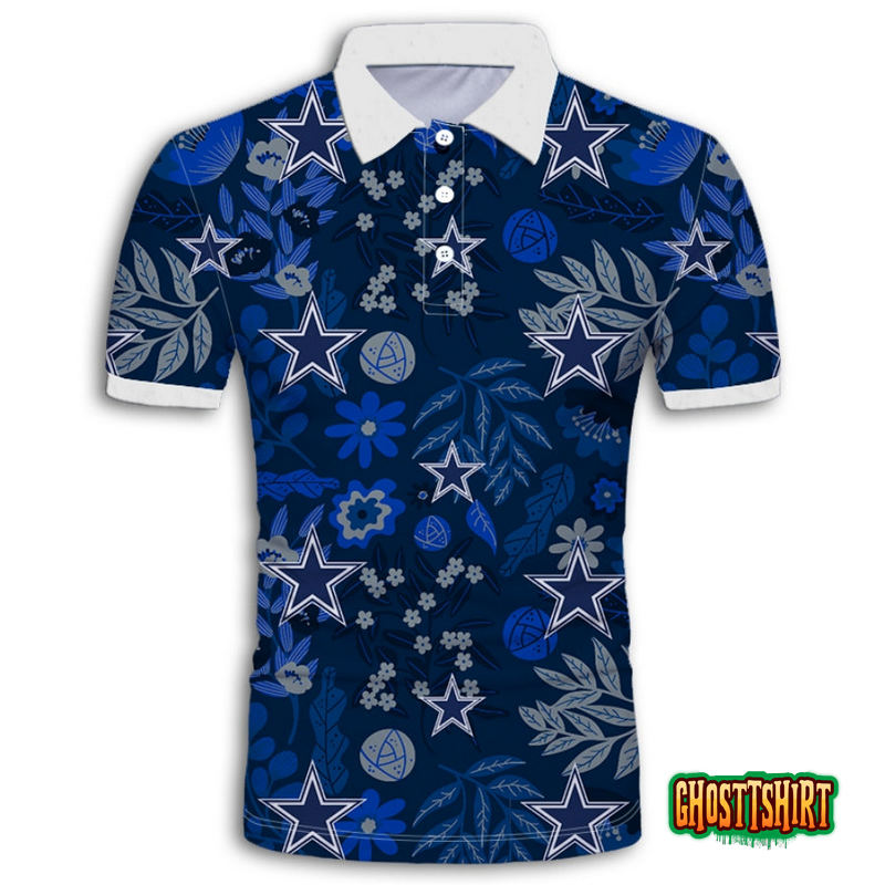 Dallas Cowboys Aloha Hawaiian Polo Shirt