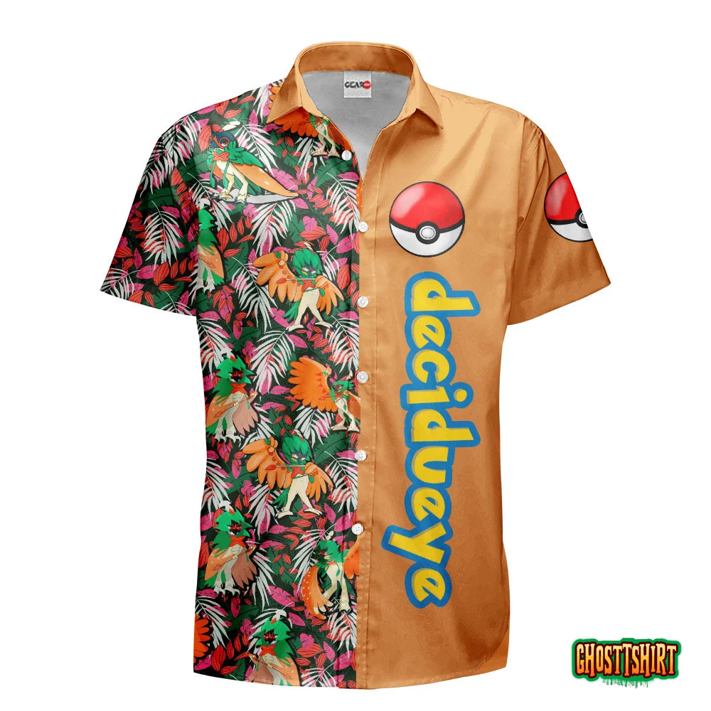 Decidueye Anime Hawaiian Shirts