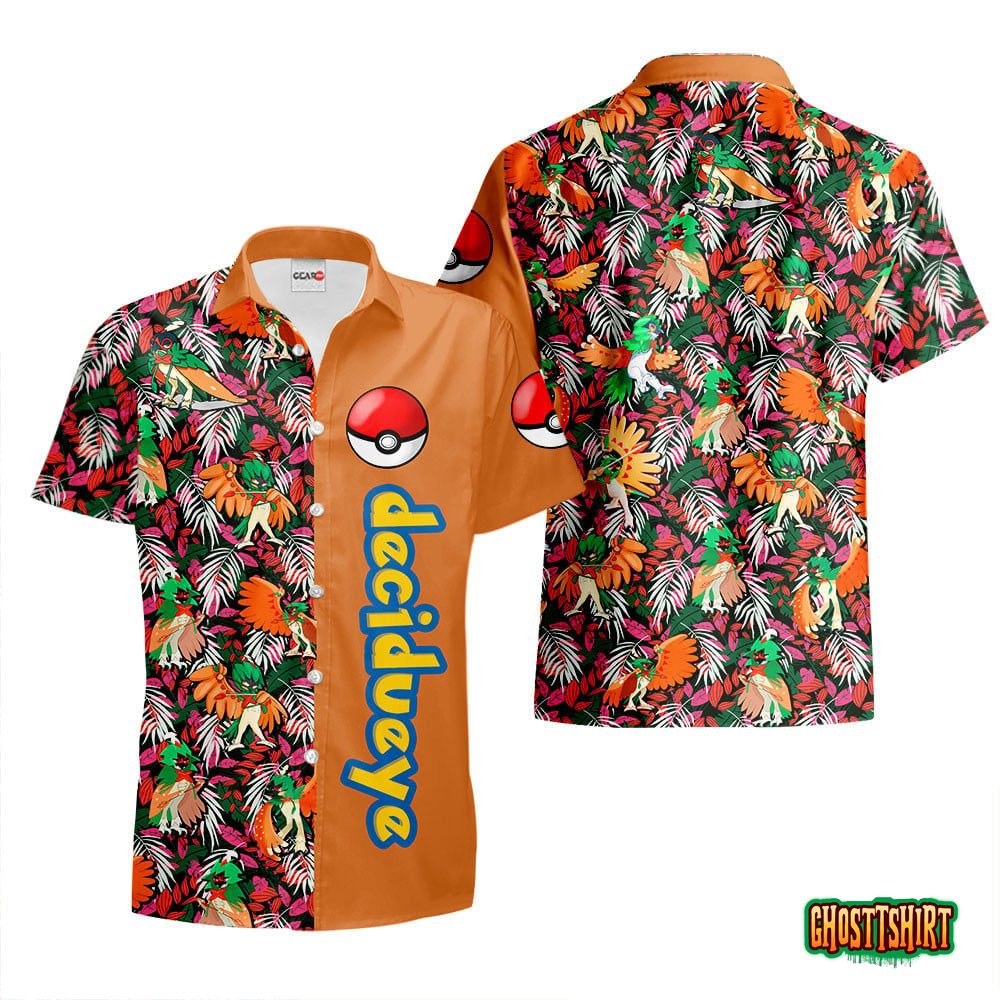 Decidueye Anime Hawaiian Shirts