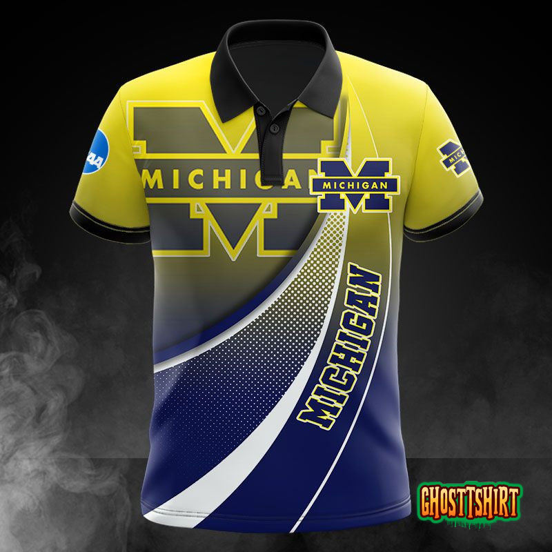 Michigan Wolverines Casual Polo Shirt