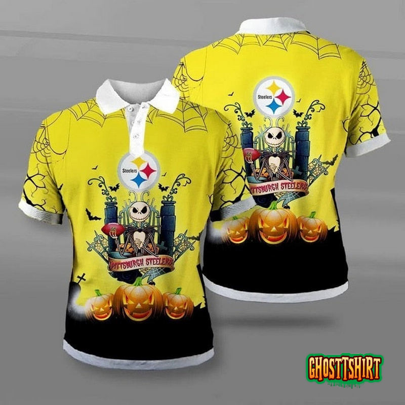 Pittsburgh Steelers Halloween Polo Shirt