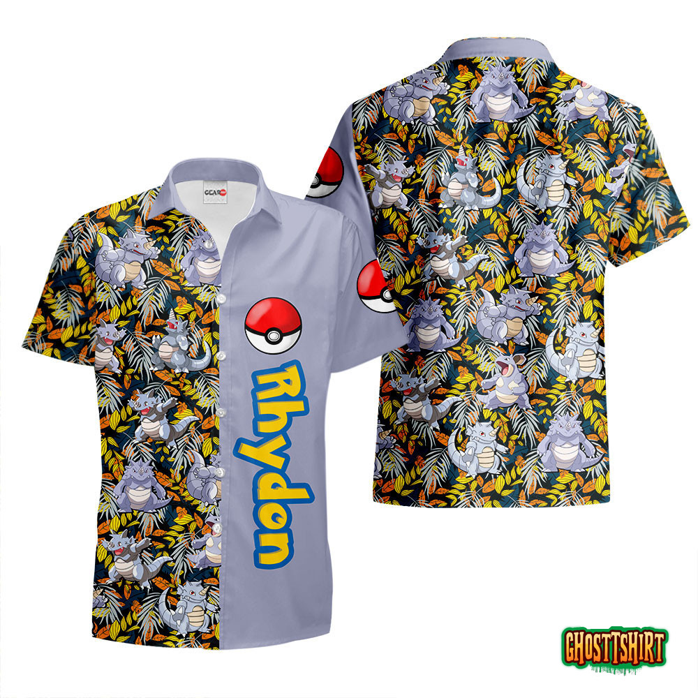 Rhydon Anime Hawaiian Shirts