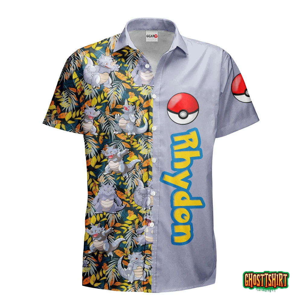 Rhydon Anime Hawaiian Shirts