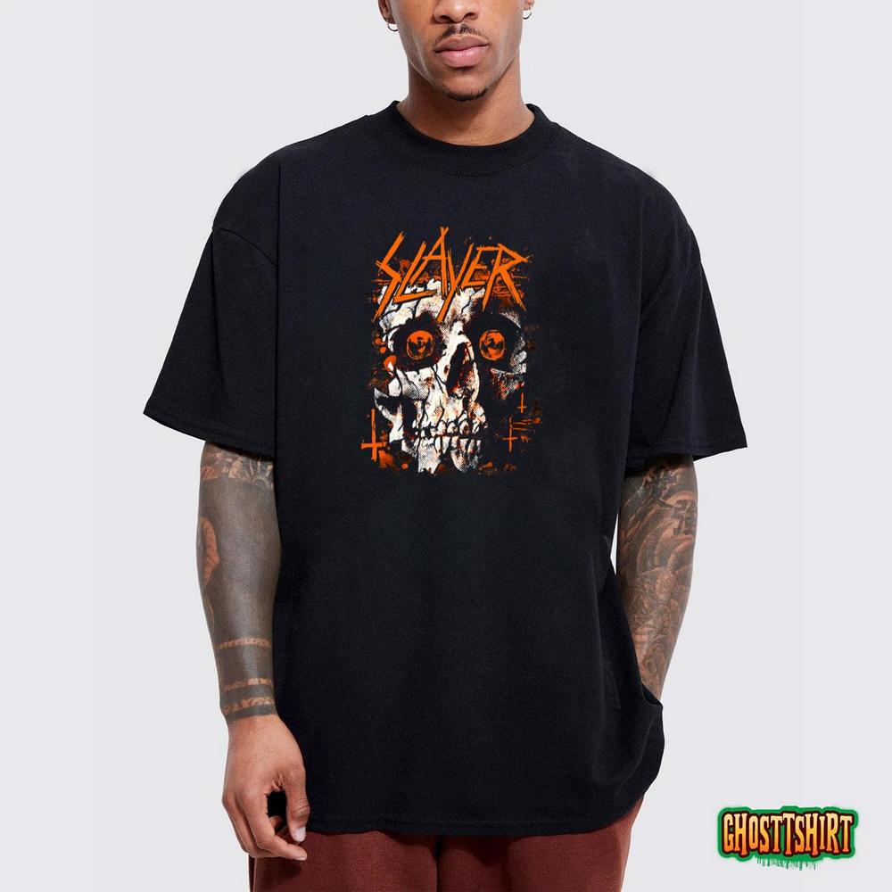 Slayer Graphic Halloween Skull T-Shirt